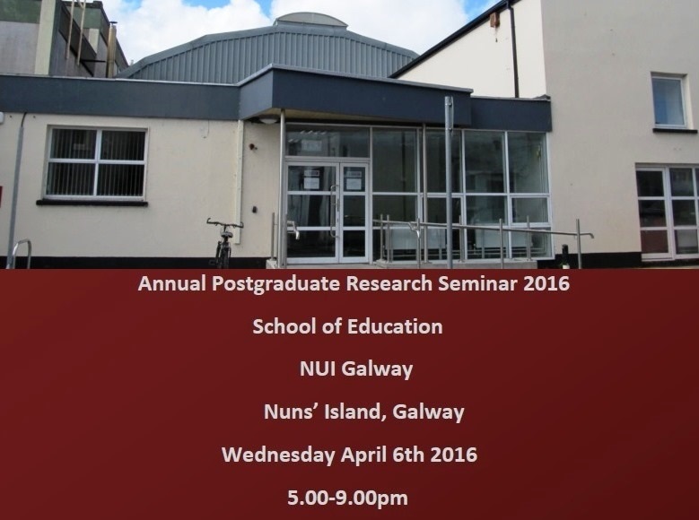 School of Education Annual Postgraduate Research Seminar April 2016-image